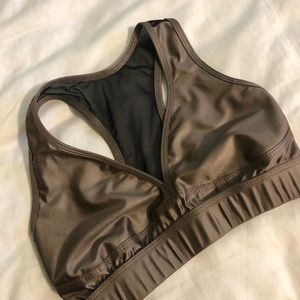 Metallic sports bra